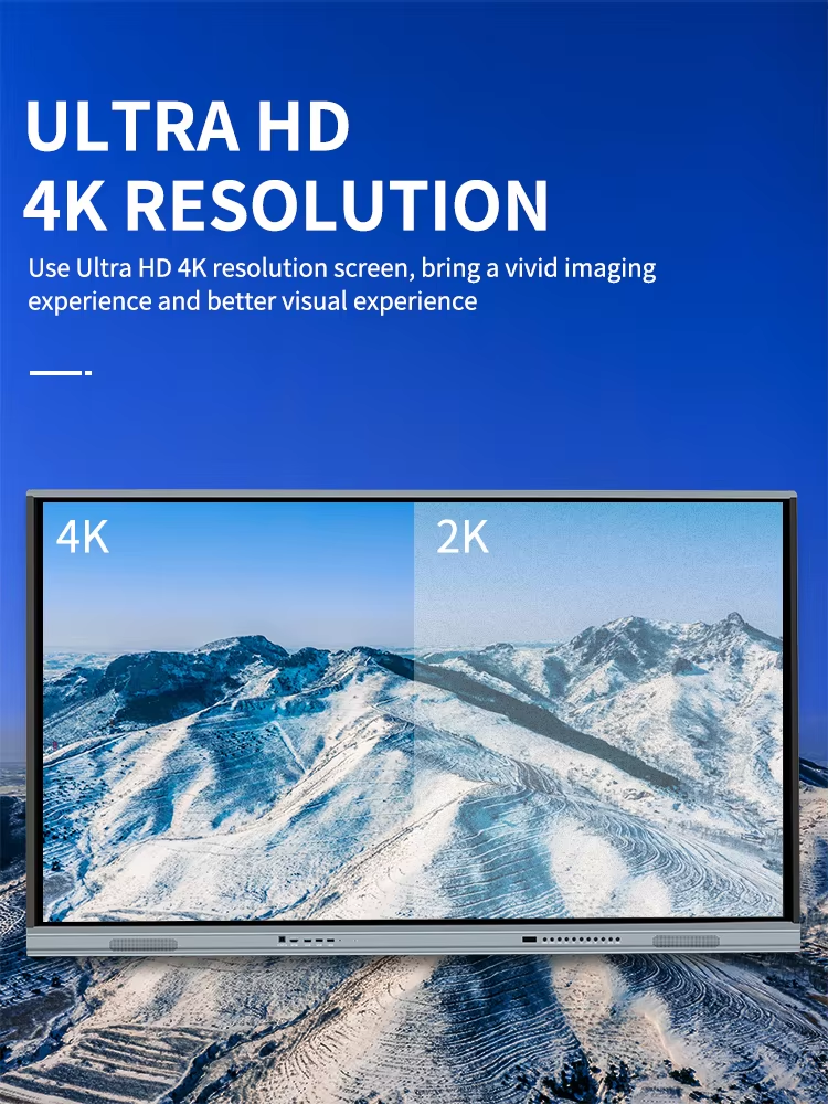 Интерактивная доска с плоской панелью Smart Touch Monitors TV 4K Ultra HD Screen с ПК для бизнеса и обучения