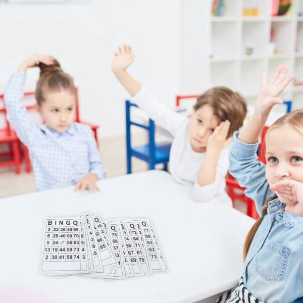 Винтажная деревянная игра Bingo шахмат с 40 картами DIY номера Bingo