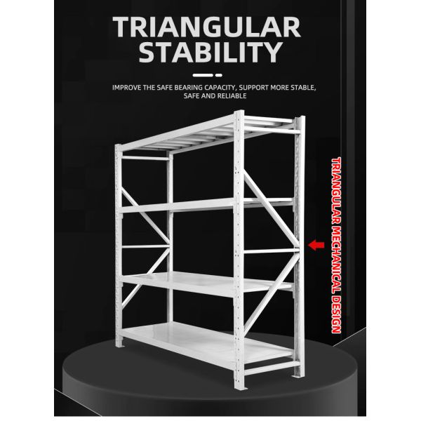 Metal Warehouse Stacking Household 70kg Heavy Duty Storage Shelves Electrostatic Protection