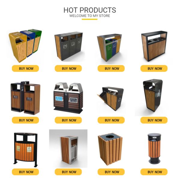 Водоустойчивый на открытом воздухе деревянный мусорный бак 240L для общины
