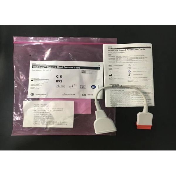 30 см GE Инвазивные кабели кровяного давления с двойным адаптером IBP 2005772-001