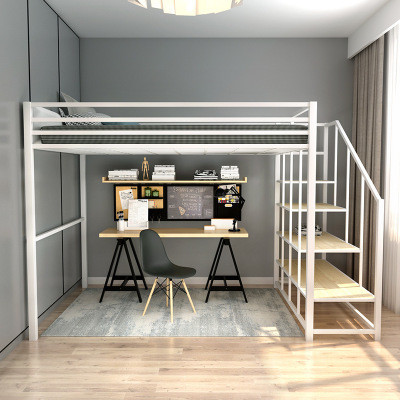 Commercial Furniture Wooden Kids Bunk Bed with Desk and Stairs