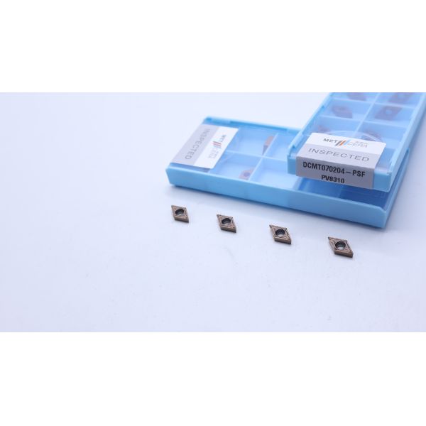 Indexable Carbide Turning Insert ,PVD Coated Internal Turning Insert, Finishing Insert DCMT070204, Bronze Color