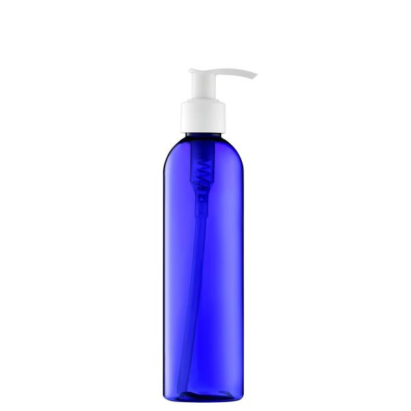 Brown Blue PET 200ML Refillable Lotion Container With Pump For Liquid