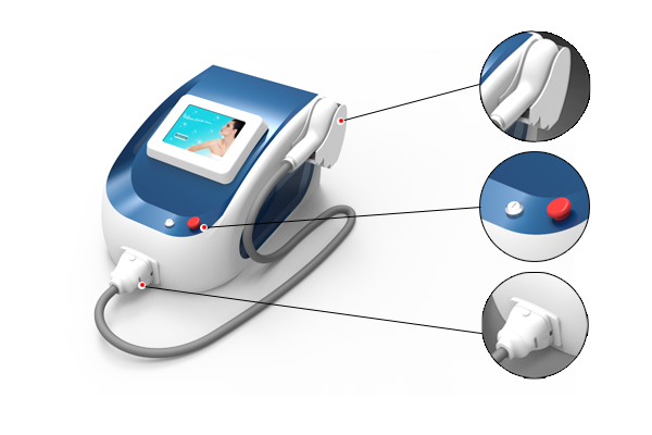 12mm x 20mm big spot size portable laser hair removal machine Net weight 20kg