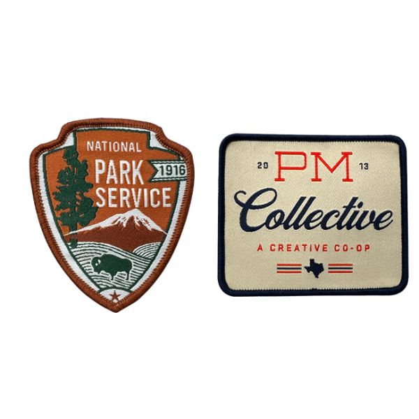 Laser Cut Border Customized Embroidery Patches Handmade Washable Iron On For Garment