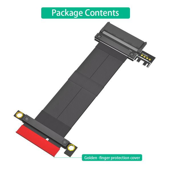180 Degree SFF-8639 (U.2)  To PCI-E 3.0 4X Ribbon Extender Cable for U.2 NVME SSD High speed transmission without delay