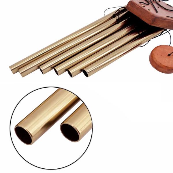 SGS Certificate 31.5cm Length Aluminum Wind Chime Tubes 6 Rod