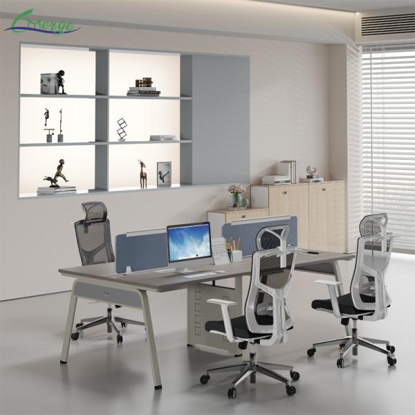 Upgrade Your Workspace with Office Workstation Of Open Space 2400-2800L*1200-1400W*750H mm and Flexible Shelf Choices