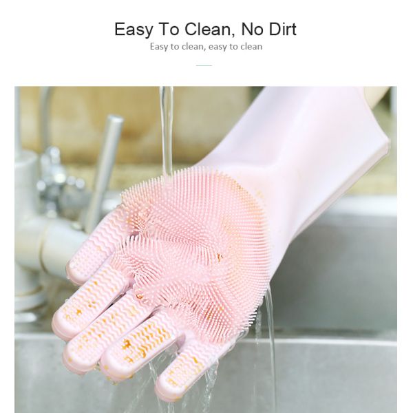 Silicone Dishwashing Gloves for Temperature Range -40 220 C Highly Welcome OEM/ODM