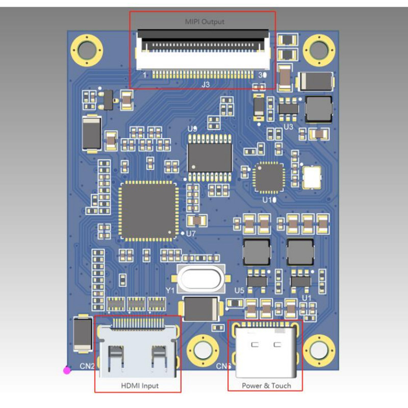 HDMI TFT LCD дисплей 4 дюйма Круглый, Круглый TFT LCD 4