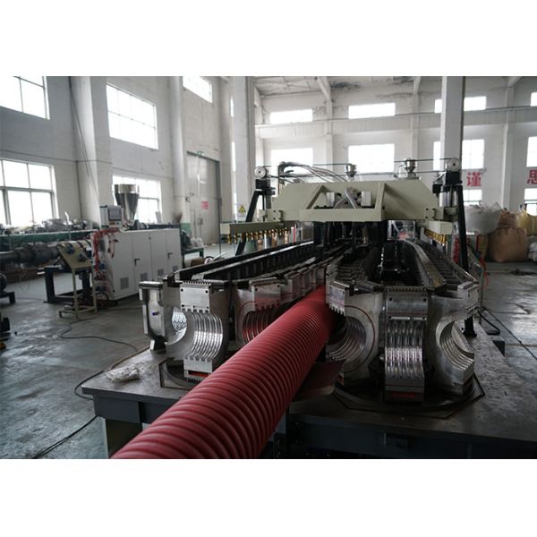 300kg/H 150mm DWC Pipe Extrusion Line PLC Control