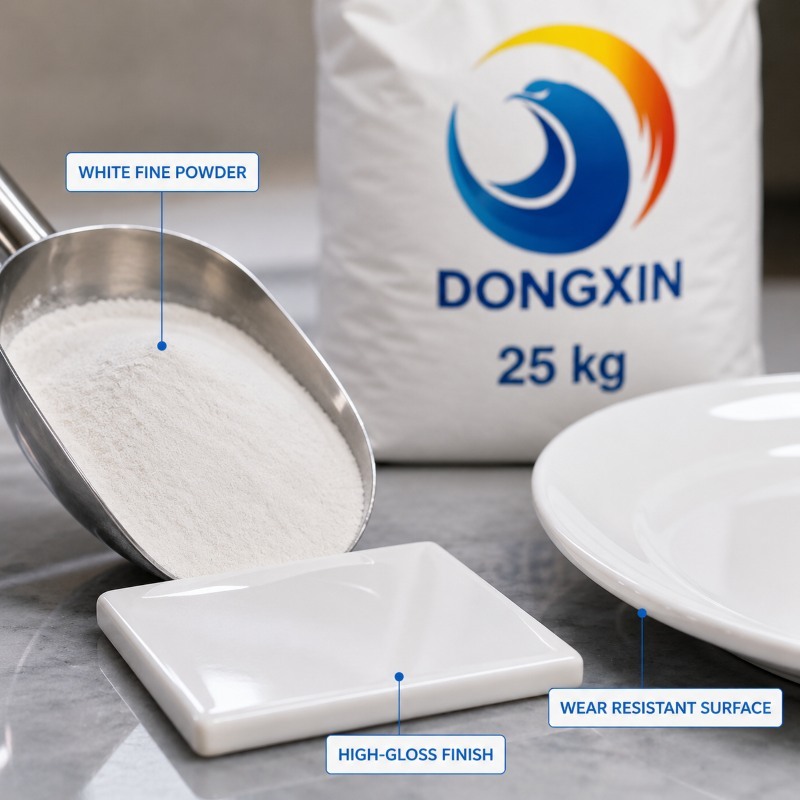 Non Toxic White Melamine Glazing Powder For Home / Hotel Dinnerware