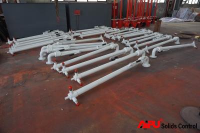 Bolt Flanged 3 Nozzle Vertical Drilling Mud Gun APNJQ50 50mm Diameter