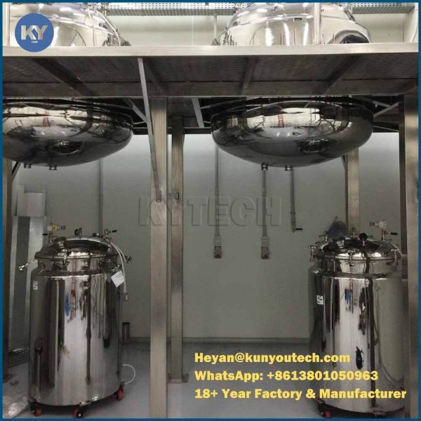 100L Gelatin / Liquid Stainless Steel Storage Tanks