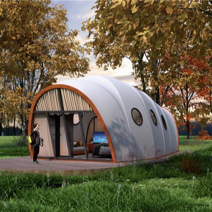 6x10m Cocoon Shape Outdoor Glamping Tent With Full Decoration