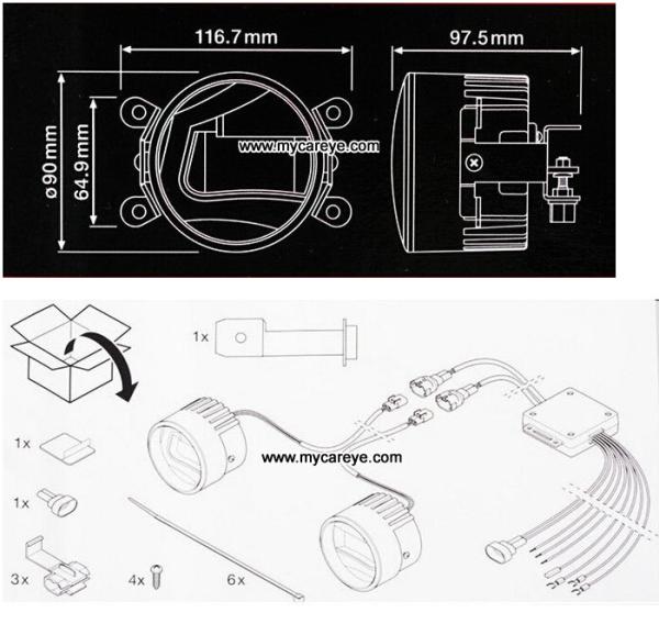 Suzuki Alto front fog lamp LED DRL daytime driving lights automotive