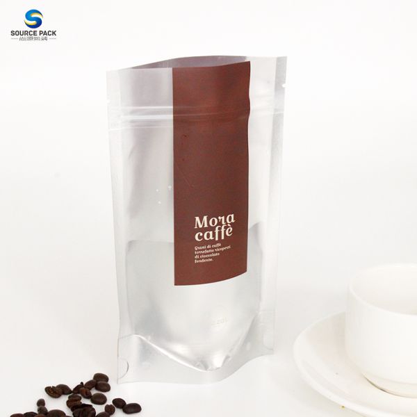Moisture Proof Coffee Bag Custom Printed Stand Up Pouch with Ziplock