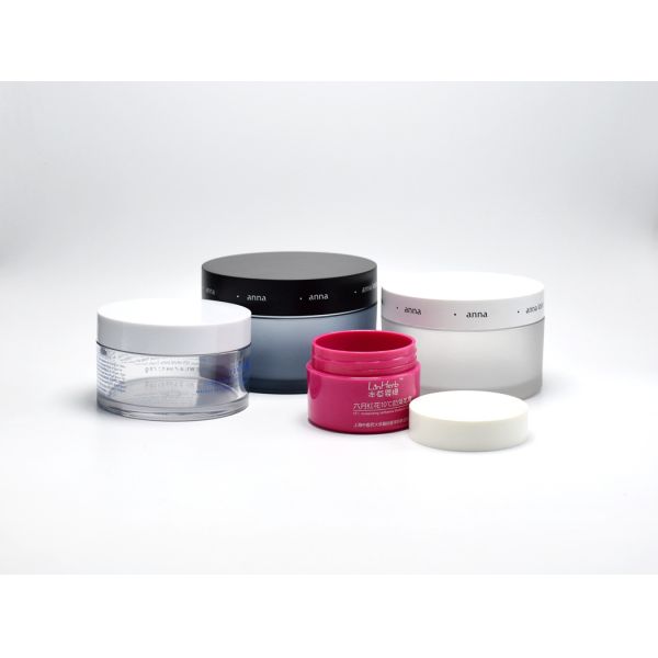 Customized Clear High Quality Thickwall Plastic Cosmetic Packaging Jar- Recyclable and Reusable for Beauty Care