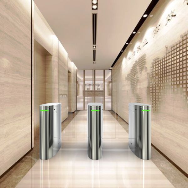 Flap Barrier Sliding Gate Turnstile 220V Stainless Steel 304 1400mm*330mm*980mm