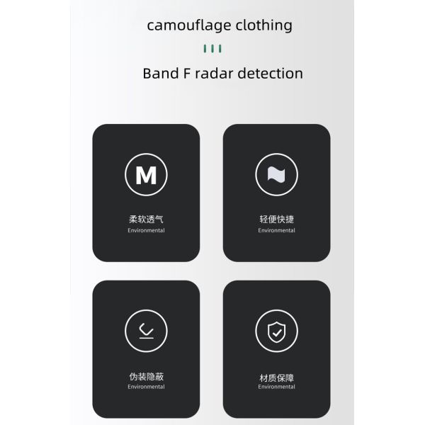 Cotton Snow Camouflage Clothing Three Piece White Ghillie Suit