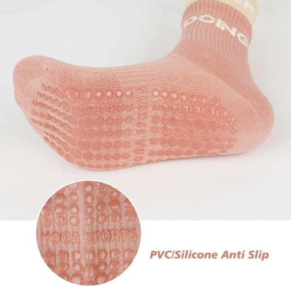 Logo personnalisé Appareils de remise en forme Sous-vêtements anti-dérrapage Sous-vêtements de plancher Pilates Sports Femmes Yoga