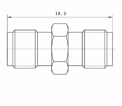 Женский мужчина гнезда 2.92mm (k) к переходнику MMW прямому SMK волны миллиметра 2.92mm (k)