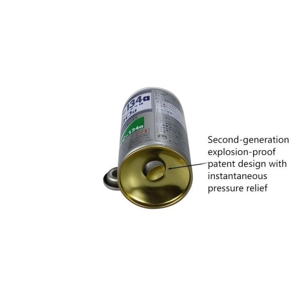 Refrigerant Tinplate Empty Aerosol Cans Explosion Proof Pressure Relief Refilled Can