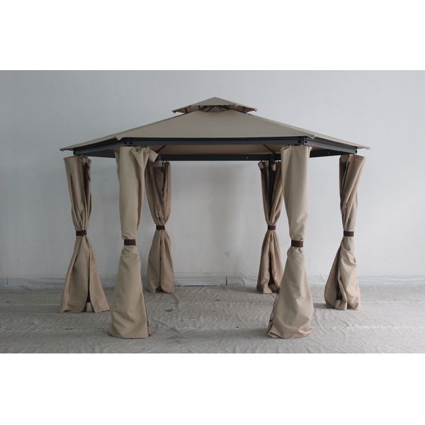 2*2*2.8M PVC Coated Gazebo with Curtain and Mosquito Net from Top Gazebo Manufacturers