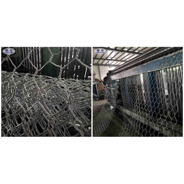 La conservation galvanisée repassent le fil Mesh Gabion Baskets de 2.2mm 2x1x1m