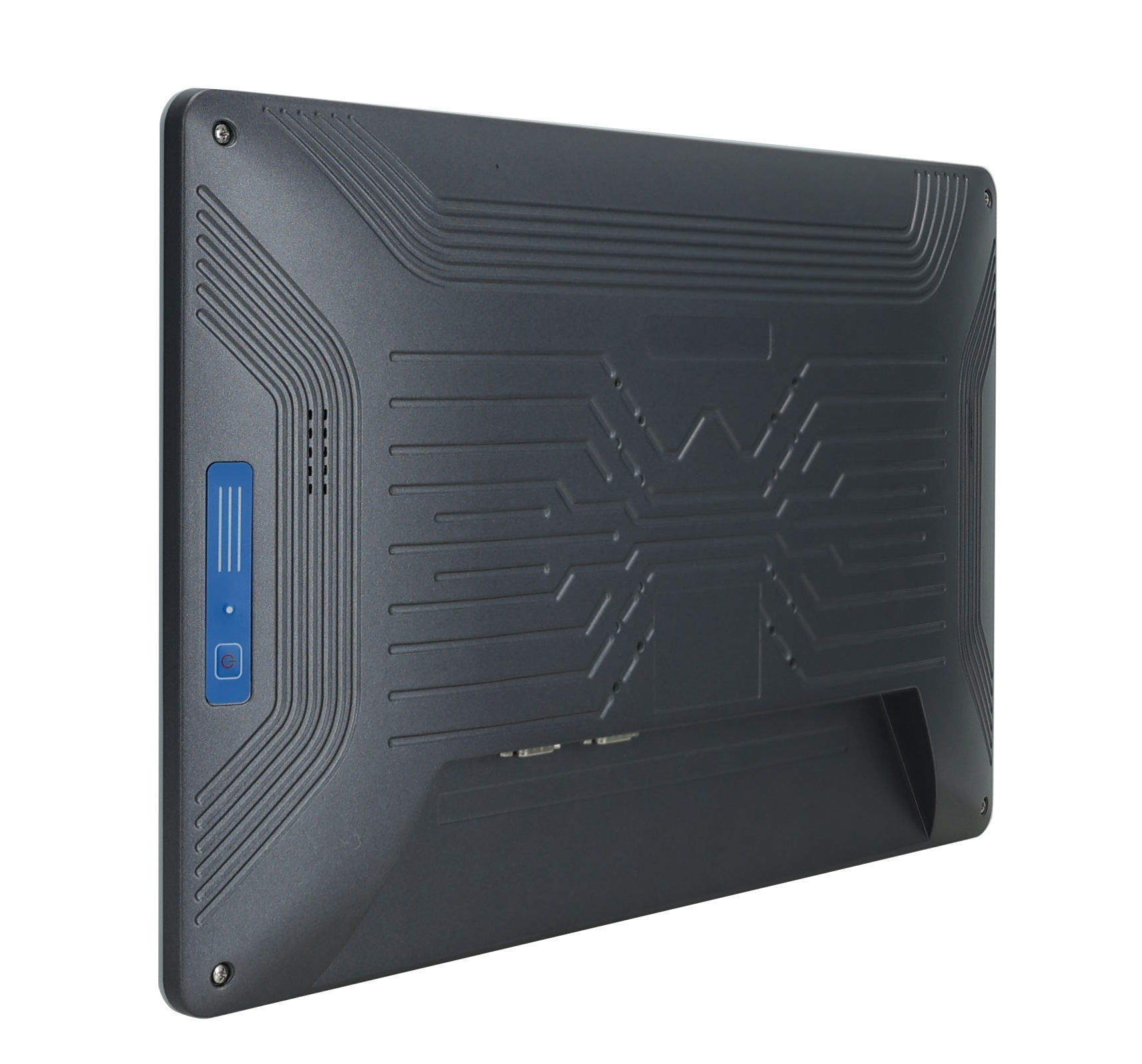 18.5 industrial pcap touch panel PC with LED light frame indicator IP65 front