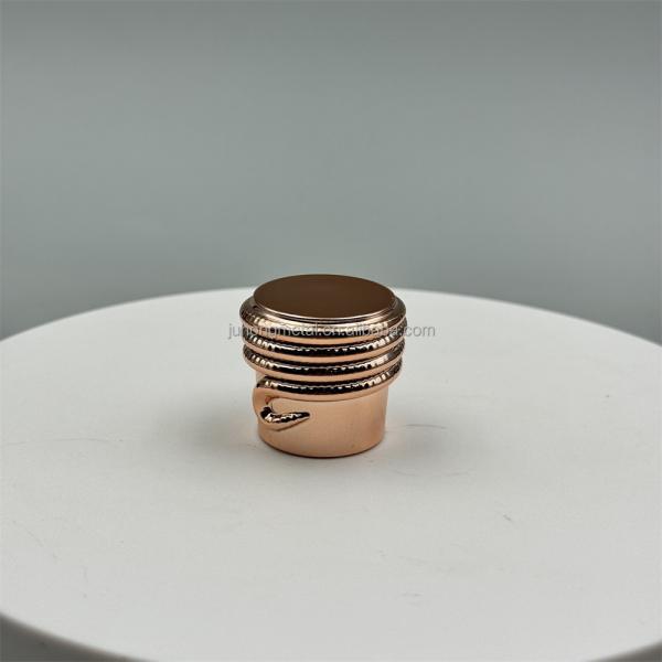 15mm ABS Plastic Perfume Crown Cap with Iron Metal Pump for Non-Refillable Bottle Closures in Cosmetics Industry