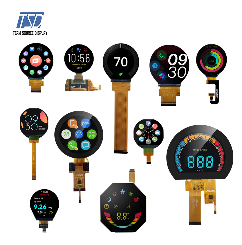 Дисплей 1.08inch круга TFT LCD интерфейса SPI RGB MIPI до 5 дюймов