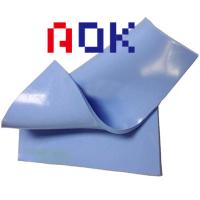 Espessura 0,5 milímetros de cor azul material do silicone 8 W/m.K da almofada térmica