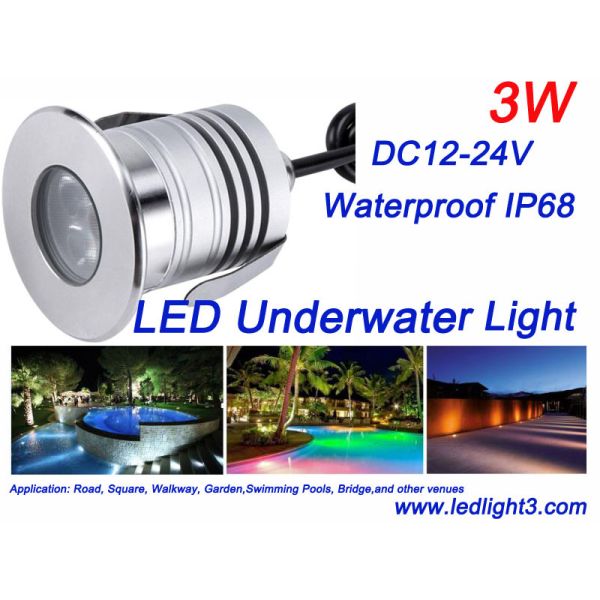 3W CREE XBD Led Underwater Light IP68 Waterproof DC12-24V Swimming Pool Fountain Landscaping lighting