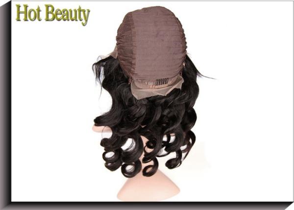 14 inch Virgin Lace Front Wig High Density Loose Wave , Glueless Wig