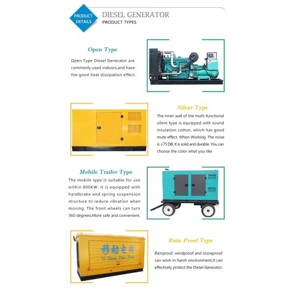 Electric Injector Soundproof CE Sweden Origine Volvo Diesel Generator