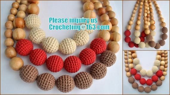 Nursing necklace with teething toy, Teething necklace