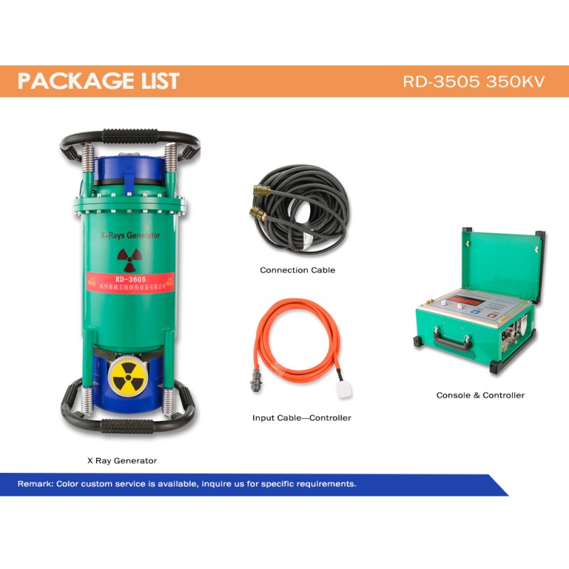 Industrial X Ray Machine RD 3605 Lightweight Portable Device for NDT Radiography of Natural Gas Oil Pipelines and Chemical Containers