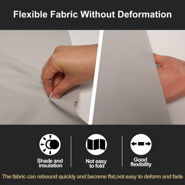 Polyester Sunscreen Roller Blinds Fabric For Fireproof 10% Openness Solar Shade