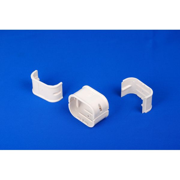 150mm White PVC Decorative Duct Kits Split Air Conditioner Pipe Cover Joint Straight Coupling