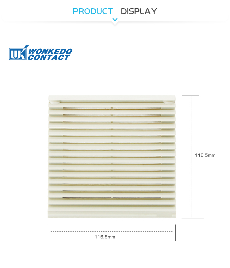 3321-230 охлаждающие вентиляторы приложений воздушного фильтра шкафа сопротивления жары электрические зажимают рабочую температуру держателя безопасную