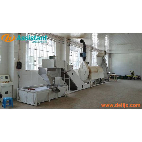 5.5kw Coal Heating Continuous Tea Fixing Machine for Green Tea Enzyme 6CSTL-CM50