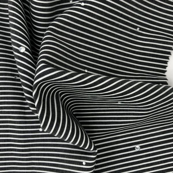 Quality 110gsm 100% Cotton Stripes T-shirts Wholesale Heavyweight Oversized Tshirt Custom Women's T Shirt