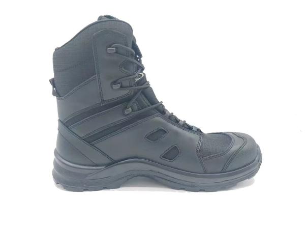 Chaussures de sécurité tactiques haut haut chaussures de randonnée en plein air en cuir de première couche haut de gamme