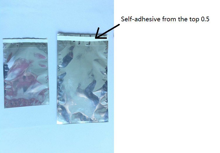 Aluminum Foil Yin And Yang Self Adhesive Plastic Bags With Ziplock For Packing Clothes