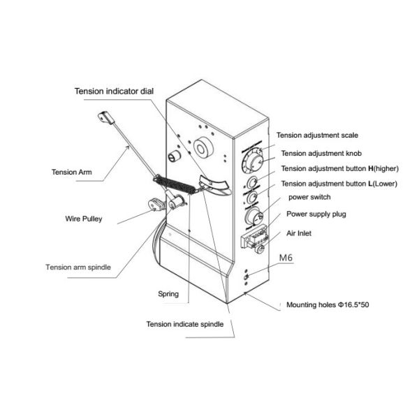 High Precision Coil Winding Tensioner Servo Tension Controller 200W