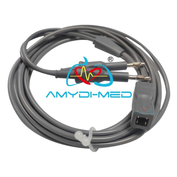Reusable Silicone ESU Cable for Bipolar Forceps with 3.0m Length