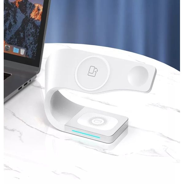 15W Fast For Wireless Phone Charger 4 In 1 Magnetic Stand Station Mobile Phones