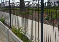 A parte superior de rolo 1800mm do revestimento do pó soldou Mesh Fence With Square Post